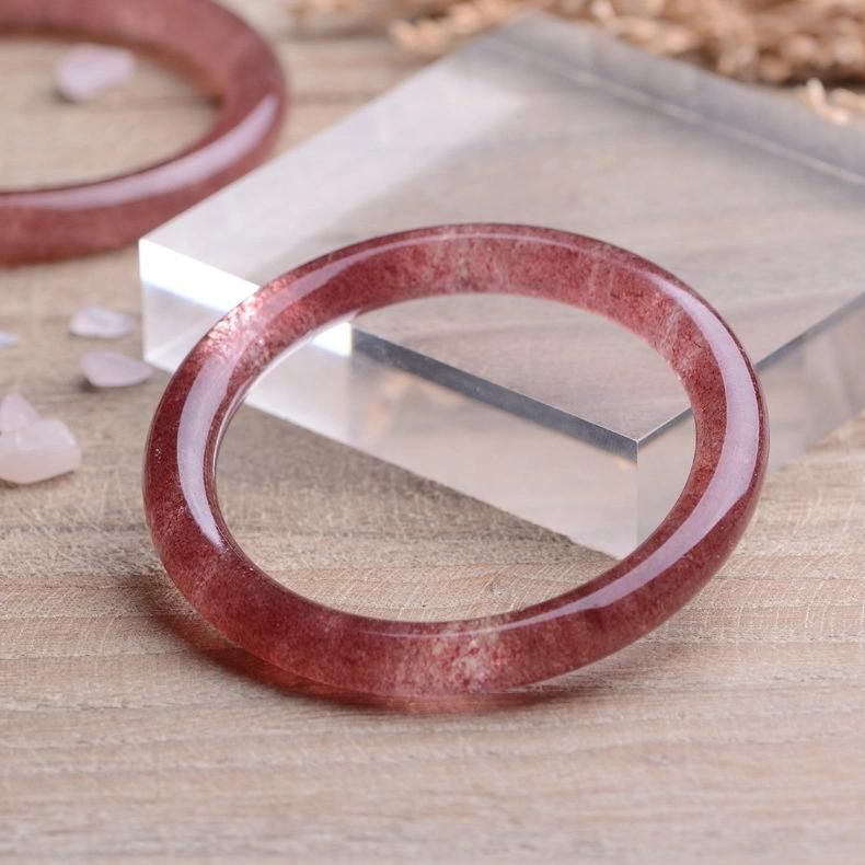 Natural Moist Strawberry Crystal Bracelet Rose Crystal Bracelet