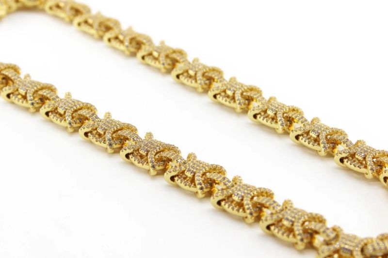 Mens Gold Chain Cuban Link Chain Necklace
