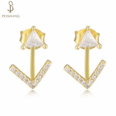 Hot Selling Jewellery Triangle Ear Jackets Earring Geometric for Female
