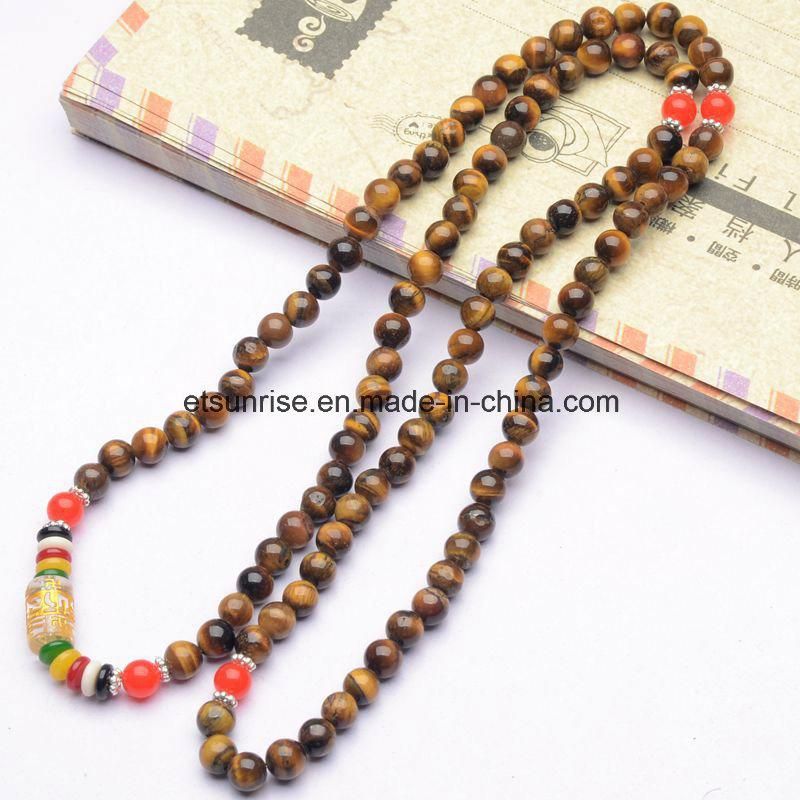 Semi Precious Stone Crystal Beaded Fashion Necklace