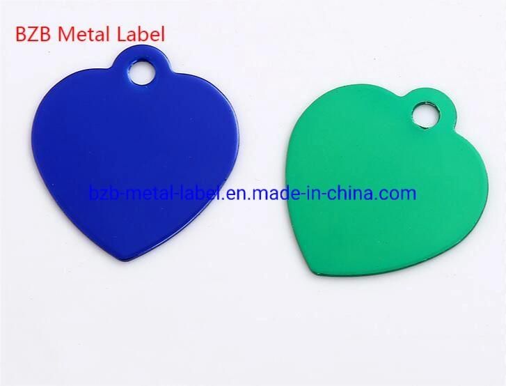 Brass, Aluminum, Stainless Steel, Zinc Alloy Metal Price Tag for Clothing, Pet, Dog Tag, Nametag, Pendant Tag, Metal Handbag Tags