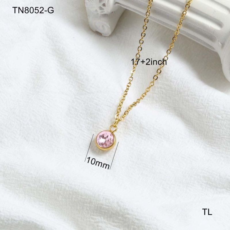 Manufacturer Custom High Quality Gold Plated Fashion jewellery Wholesale Women Necklace Trendy Stainless Steel Jewelry