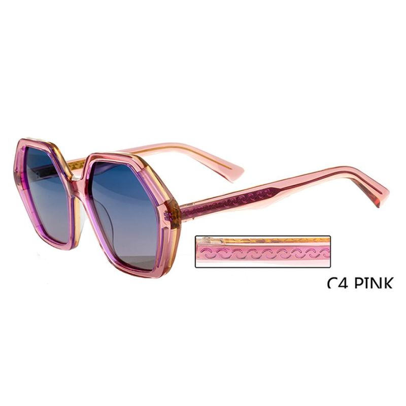 Fancy Color Acetate Sunglasses 2022 Thick Colorful Polarized Sunglasses