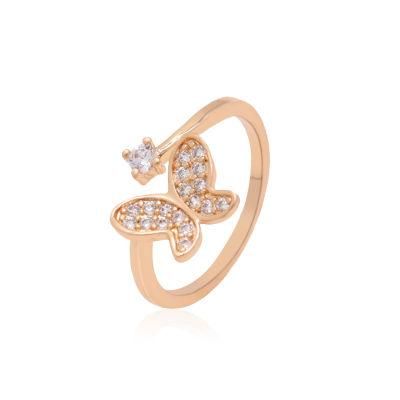 New Fashion Jewelry CZ Zircon Butterfly Ladies Ring