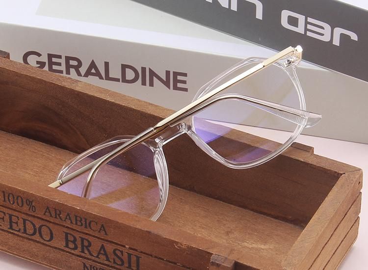 Oval Frame Anti-Blue Lenses Student Glasses Flat Glasses. Sunglasses.