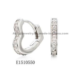 Silver Earring with Rhodium Plating