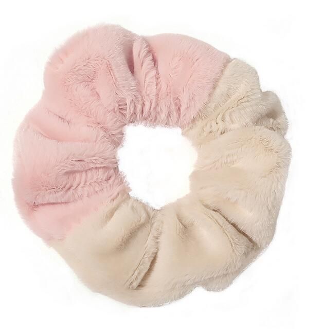 Autumn Winter Hot Sale Two-Color Mix Fur Hair Band