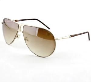 Golden Fashion Polarized Elegant Sunglasses with Gradient Lens