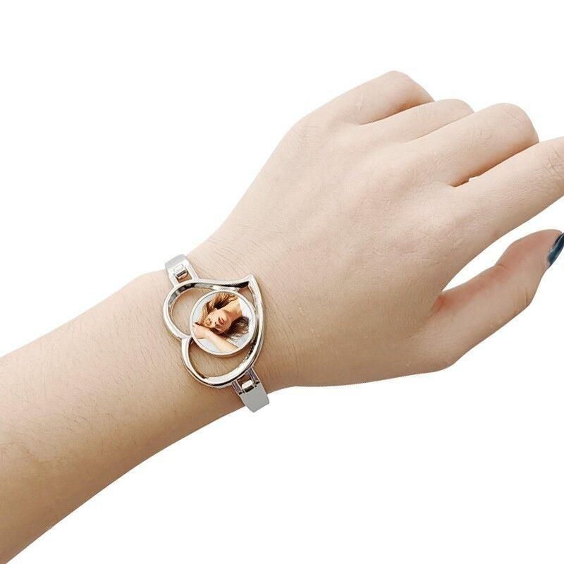 Customised Made Couple Bracelet Sublimation Jewelry Metal Sublimation Blanks Stainless Steel Chain Custom Bracelet