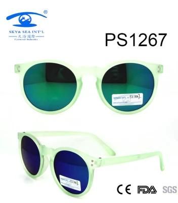 Hot Sale Fashion Green Color Children Sunglasses (PS1267)