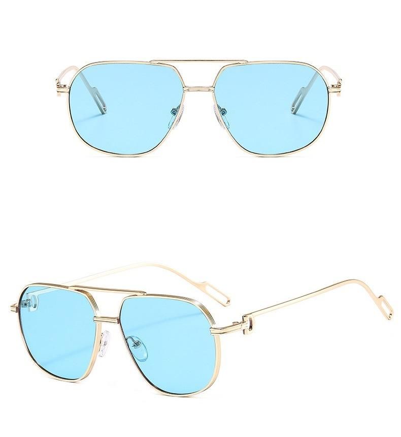 Metal Ocean Lens Sunglasses Retro Fashion Sunglasses