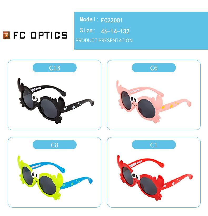 Quick Shipment Custom Polarized UV400 Boys Girls Sun Glasses Tpee Eyeglasses Kids Sunglasses