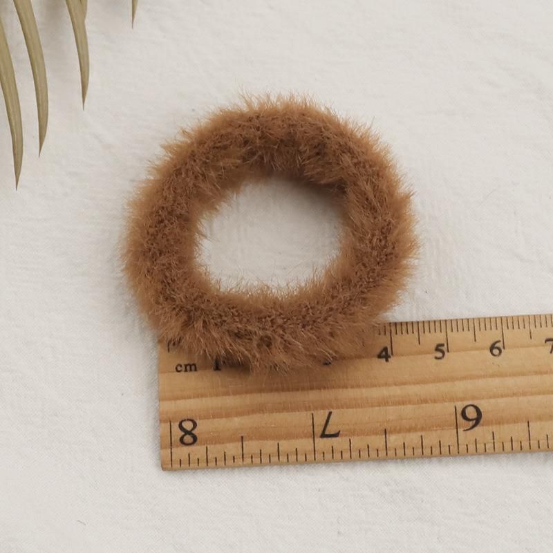 New Candy Color Plush Rubber Band Fall/Winter Hair Accessories High Stretch Hair Bands