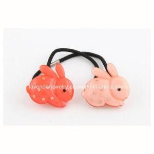 Hair Jewelry Rabbit with Czech Rhinestone Hair Rope for Kids