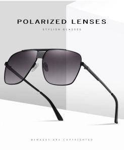 New Arrival Full Rim Square Wide Frame Polarized Sunglass