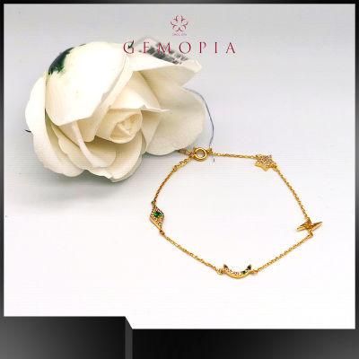 Hand Made Custom Jewelry Sfashion Gold Plated Bracelets for Lady