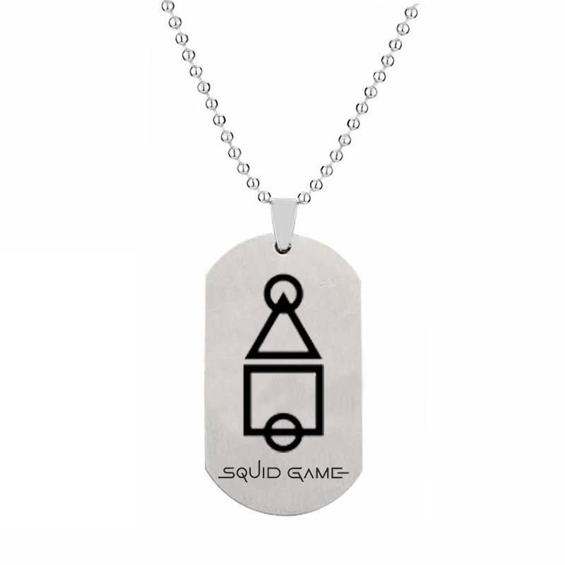 Film and Television Peripherals Squid Game Stainless Steel Necklace