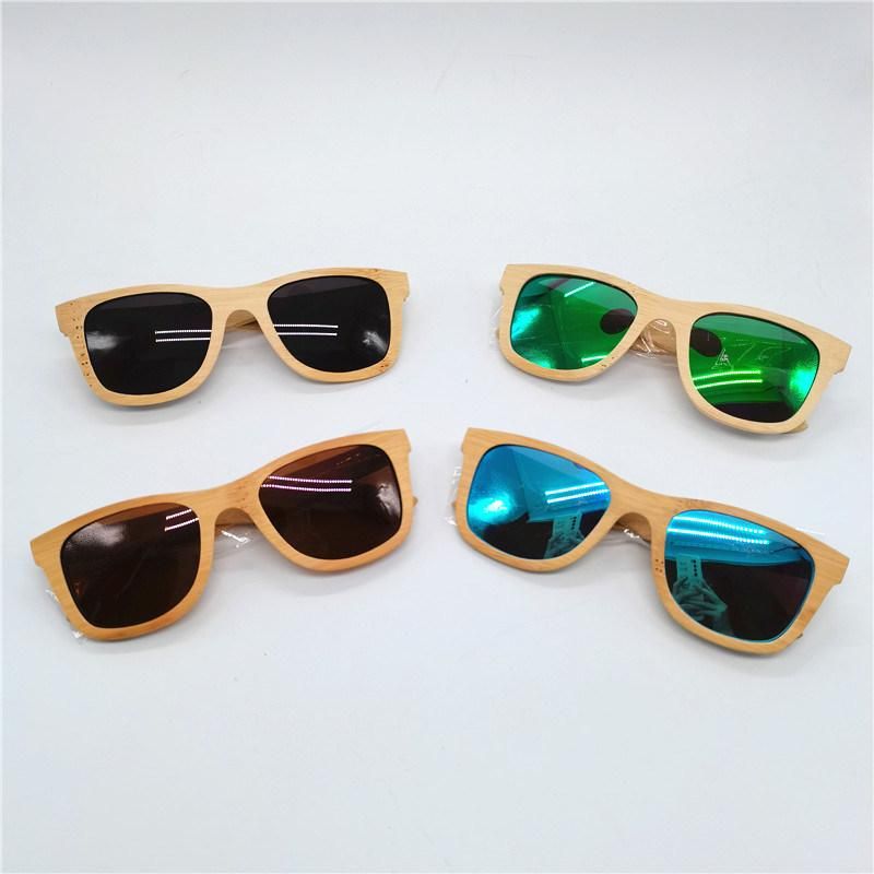 Hand Crafted Natural Bamboo Frame Sunglasses with Fashion Designer