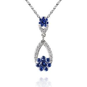 Elegant Lady Fashion Imitation Jewelry Accessories Tanzanite Pendant