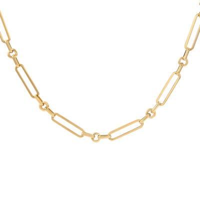 Fashion Jewellery Elegant Gold Plated Stainless Steel Necklace Handmade Jewelry Design
