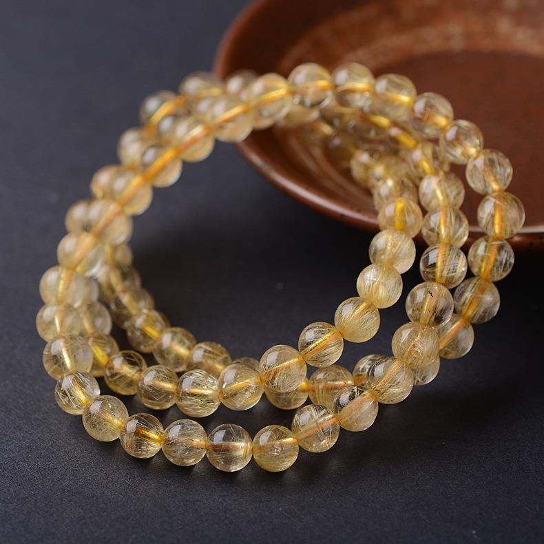 Natural Hair Crystal Bracelet Titanium Crystal Bracelet for Women