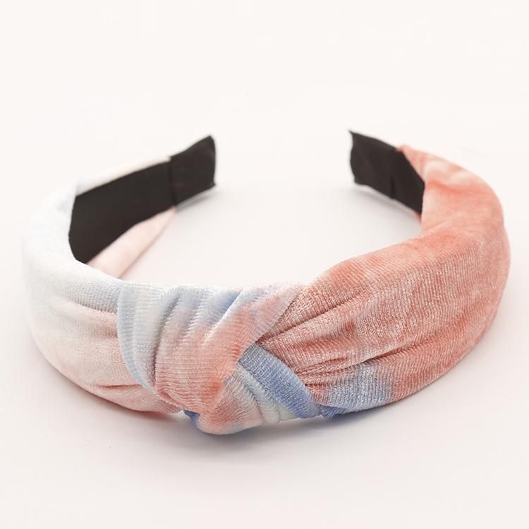 13 Color Velvet Hairband with Tie-Dye Effects M20703