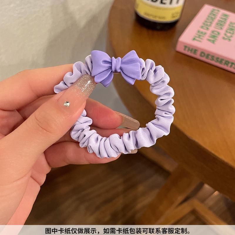 2022 New Very Peri Hair Ring Korean Hair Rope Purple Rubber Band Ball Hair Accessories