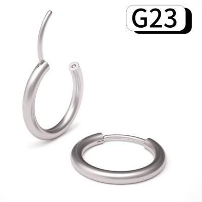 2020 New Design ASTM F316 Titanium Segment Clicker /Hinged Segment Ring-20g/0.8mm Thickness