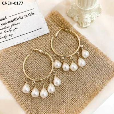 New Pearl Long Earring Fashion Wholesale Sweet Eardrop Personality Simple Earring