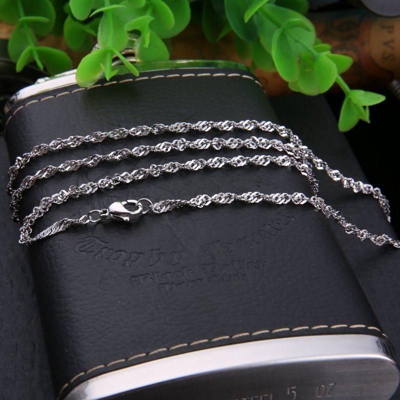 Hot Selling Jewelry Stainless Steel Accessories Singapore Chain Necklace