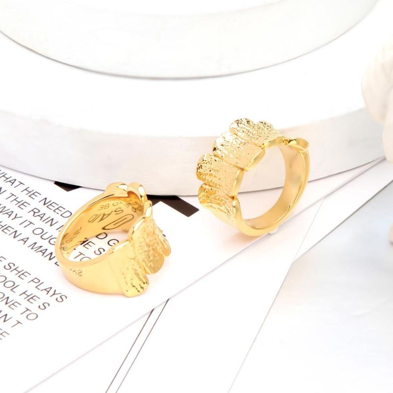 Classic Luxury Gold Filled Rings Adjustable Jewelry Women Wedding and Engagement Rings Set