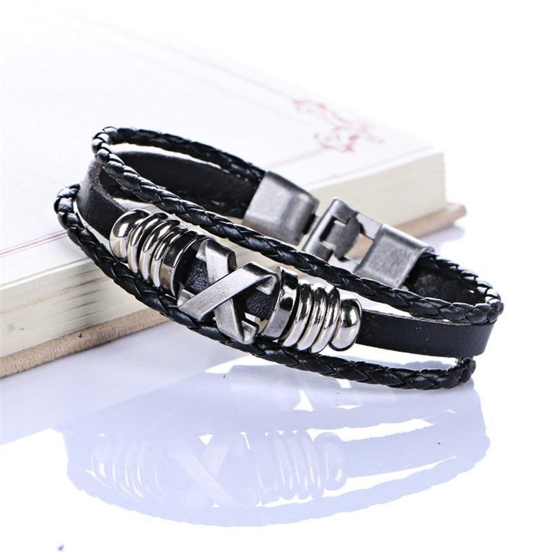 X Men′ S Leather Fashion Accessories Braided Bracelet Fashion Jewelry