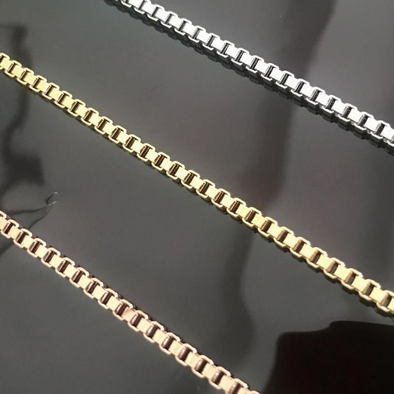 Fashion Jewelry Gold Box Chain Necklace for Bracelet Anklet Handmade Craft Jewellery Decoration Design