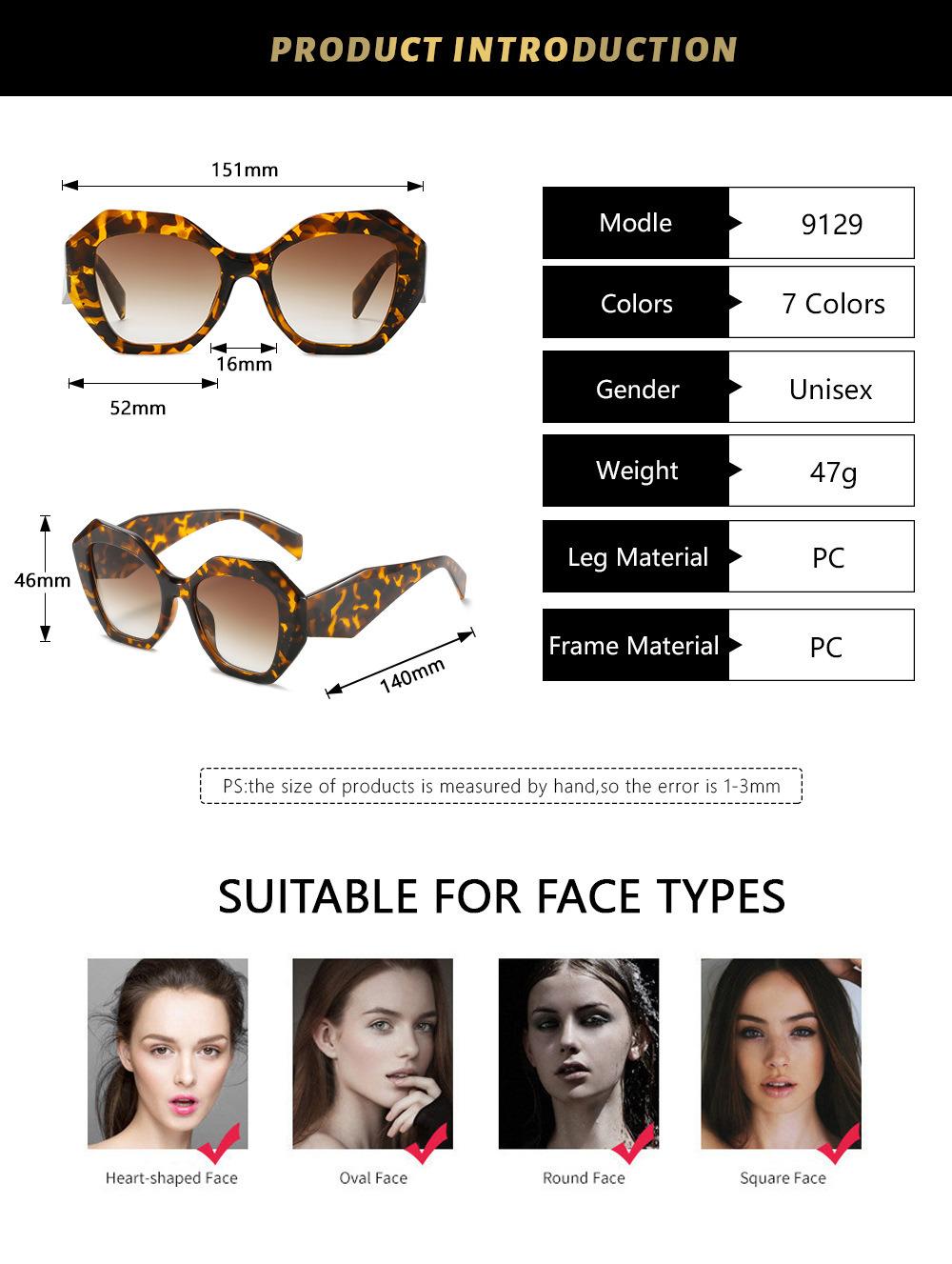 2022 Women Hot Selling Square Polygon Frame Sun Glasses Colorful Newest Style Wholesale Fashion Trendy Sunglasses
