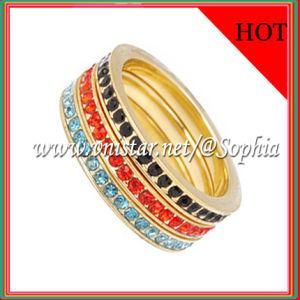 Fashion Gold Plated Stackable Ring (VSR022-13)