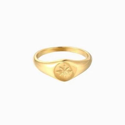 Hot-Selling Simple Style Women Ring 14K/18K Gold Plated