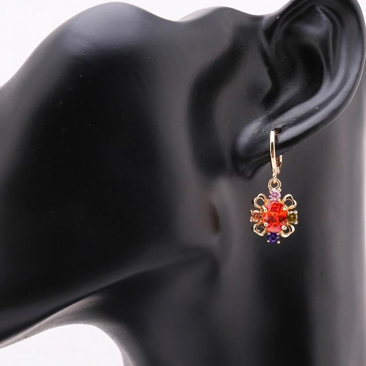 Fashion Earrings 18K Gold Plated Diamond CZ Jewelry Sets