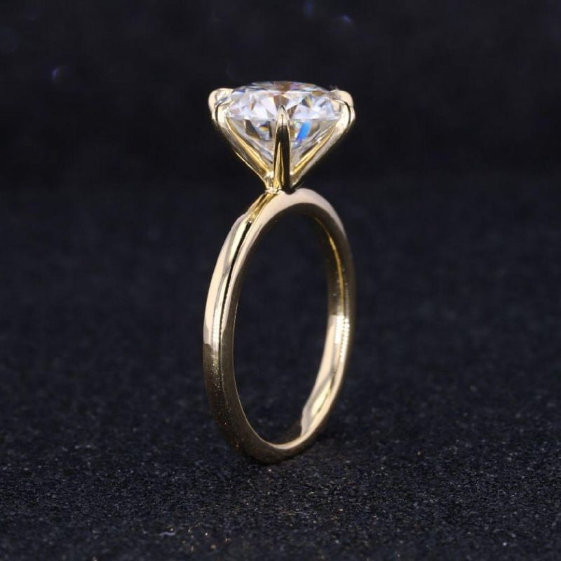 Starsgem Moissanite Ring 3CT Round Heart&Arrow Moissanite Ring Factory Price