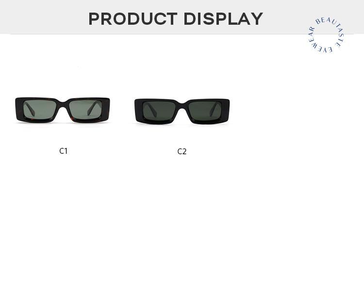 Wholesale 2022 New Fashion Rectangle Sunglasses High Quality