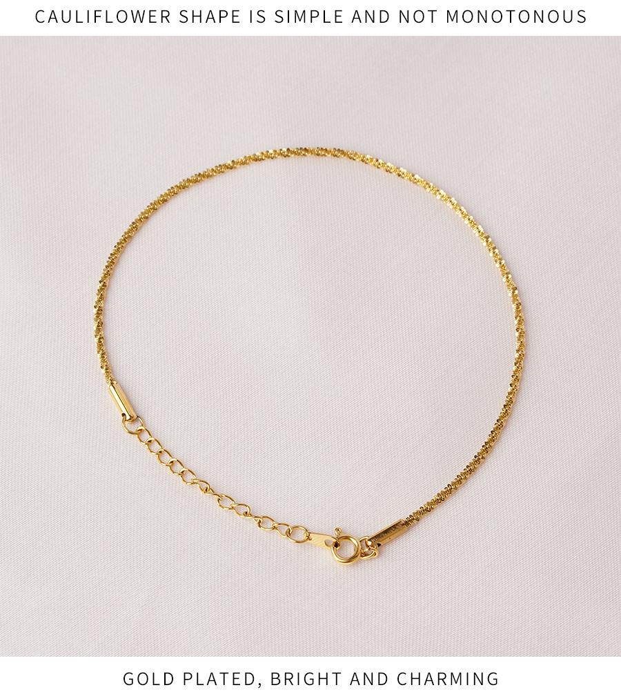 Women′s Small and Exquisite Gold Cauliflower Bracelet