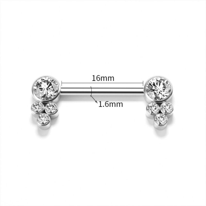 316L Surgical Steel Nipple Rings Barbell Ring Body Piercing