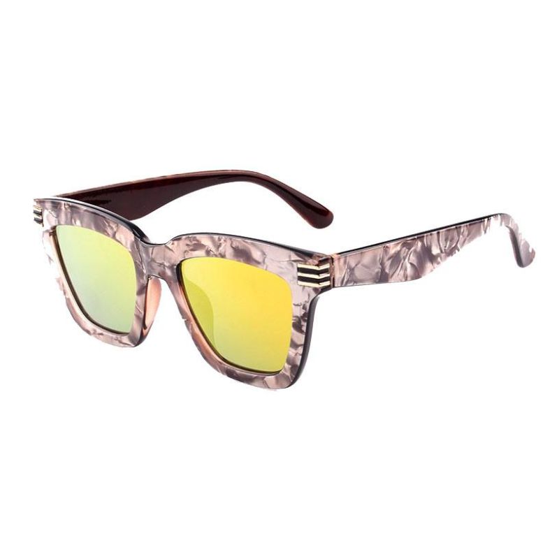 2018 Hot Selling Square Shape Sunglasses with Paper Transfer