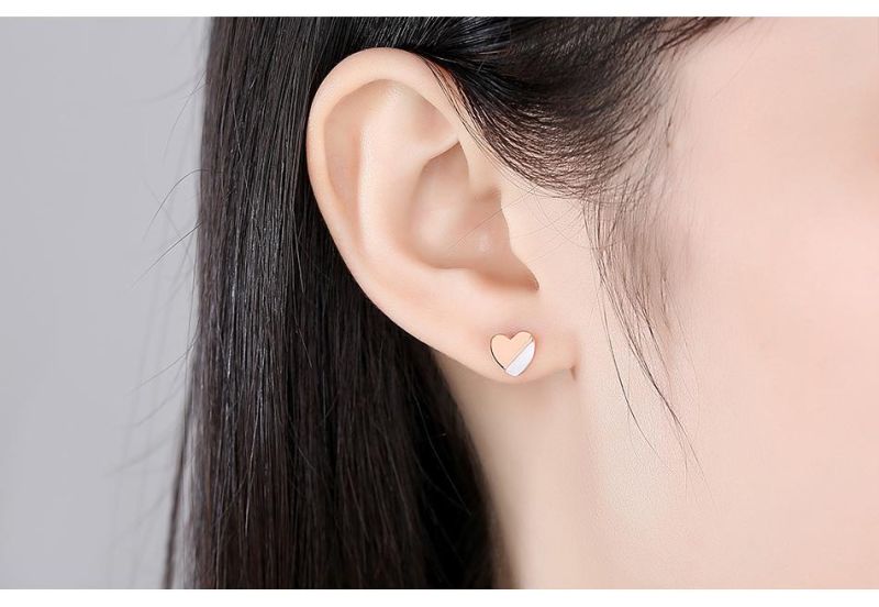 Earrings Korean Style Generous Copper Silver Pin Ear Stud