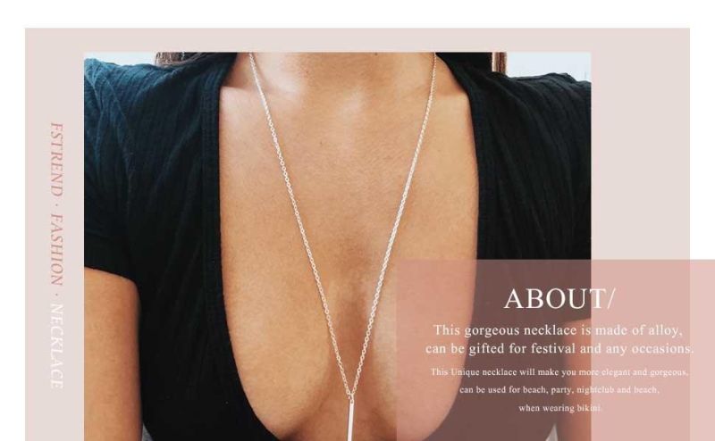 2022 Fashion Long Necklace Dainty Simple Chain Necklaces Jewelry for Women and Girls Gift
