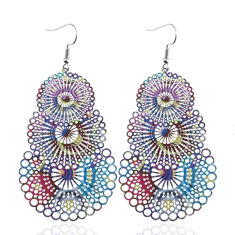 Wholesale Fashion Colorful Earrings Layered Designs for Women