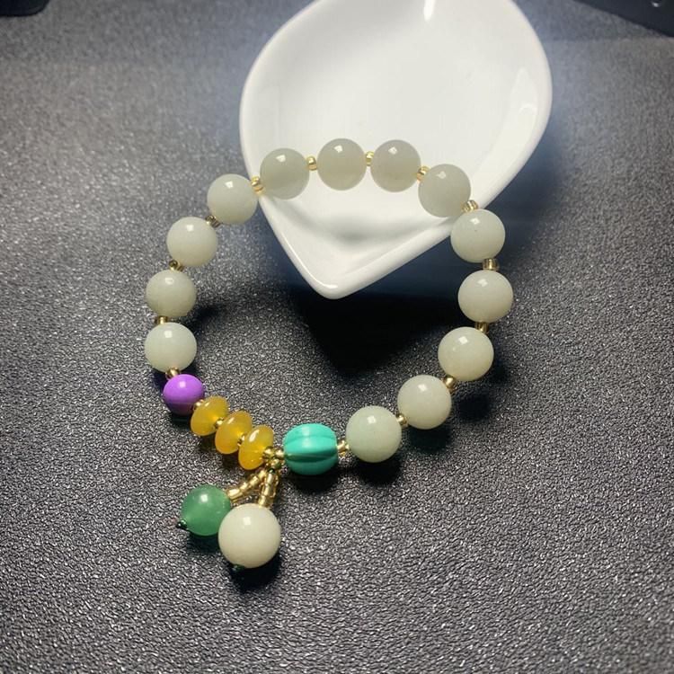 Fashion Jewelry Xinjiang Gobi Jade Multi-Precious Bracelet