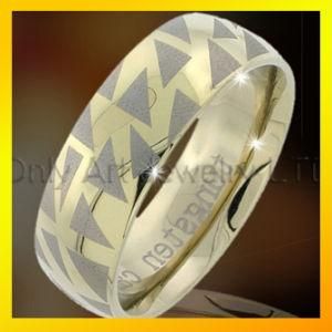 Golden Tunsgten Band for Men Fashion Jewelry Fast Shipping