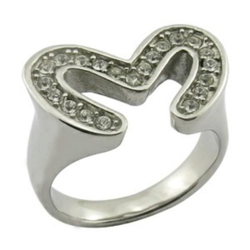 Resin Glue Stone Stainless Steel Man Finger Ring