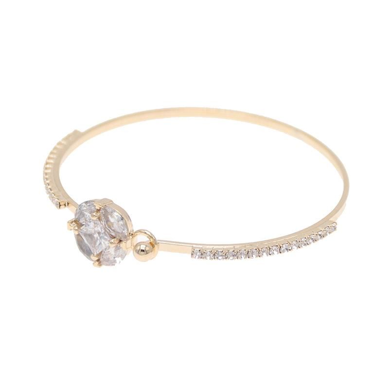 2022 New Fashion Ladies Zircon Gold Plated Bracelet Jewelry