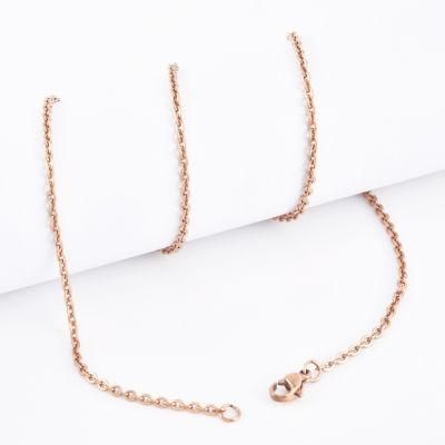 Customization&#160; Popular Fashion&#160; Stainless Steel Flat Cable Chain Necklace Bracelet Fashion Jewelry Design